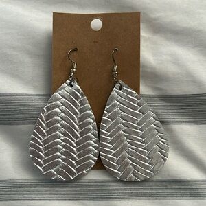 Silver Woven Earrings